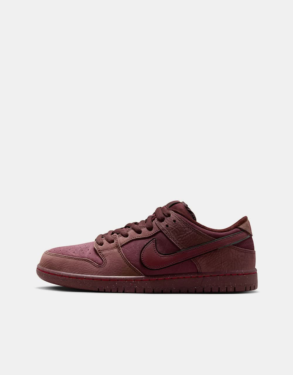 Nike SB 'City of Love' Dunk Low Premium Skate Shoes - Burgundy Crush/Dk Team Red-Earth-Dk Pony-Univ Red-Earth - Image 14
