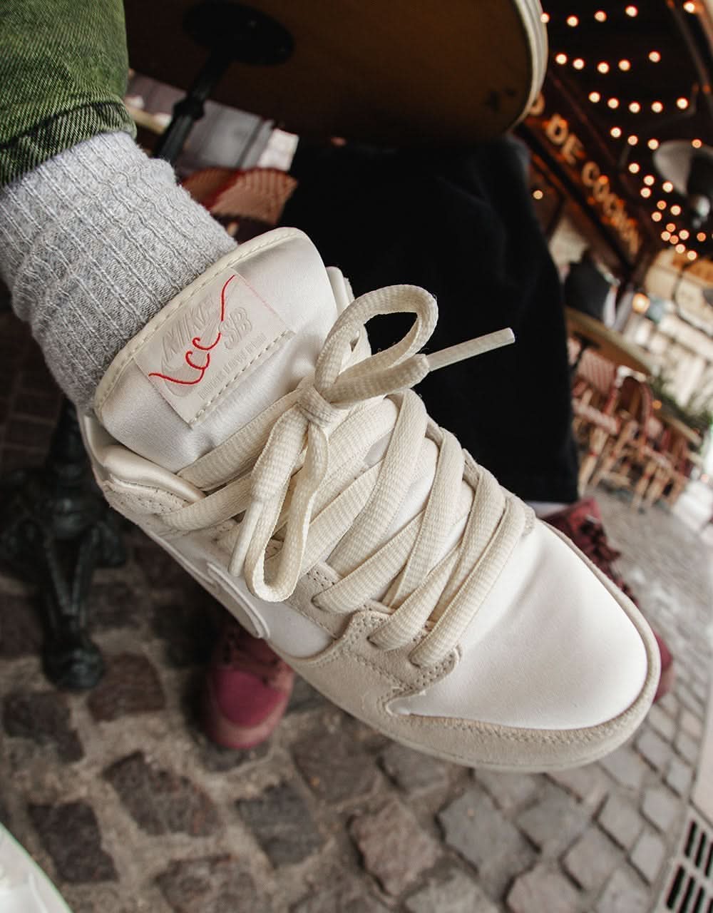 Nike SB 'City of Love' Dunk Low Premium Skate Shoes - Coconut Milk/Lt Bone-Phantom-Univ Red-Sail - Image 10