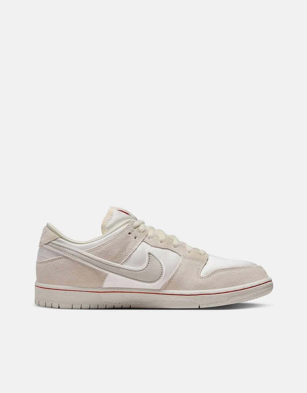 Nike SB 'City of Love' Dunk Low Premium Skate Shoes - Coconut Milk/Lt Bone-Phantom-Univ Red-Sail - Image 13