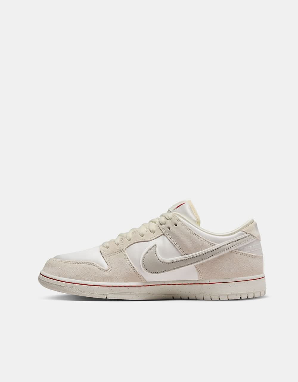 Nike SB 'City of Love' Dunk Low Premium Skate Shoes - Coconut Milk/Lt Bone-Phantom-Univ Red-Sail - Image 14