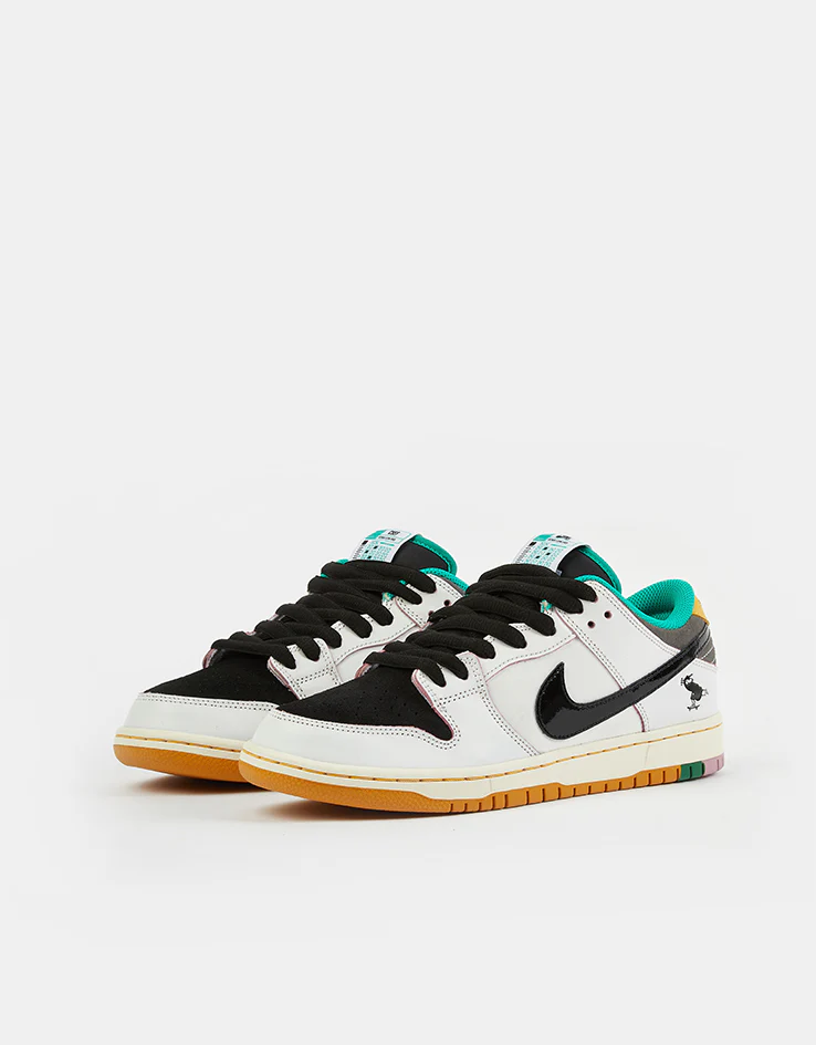 Nike SB 'CSEF' Dunk Low Pro QS Skate Shoes - Summit White/Black-White-Iron Grey - Image 3