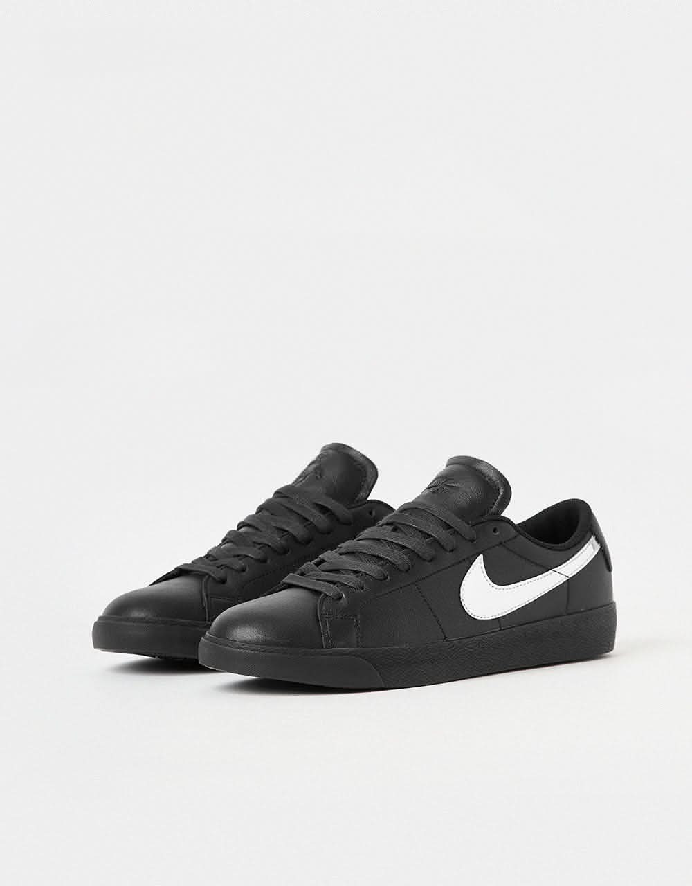 Nike SB 'Dancer' Zoom Blazer Low QS Skate Shoes - Black/Metallic Silver-Black - Image 12