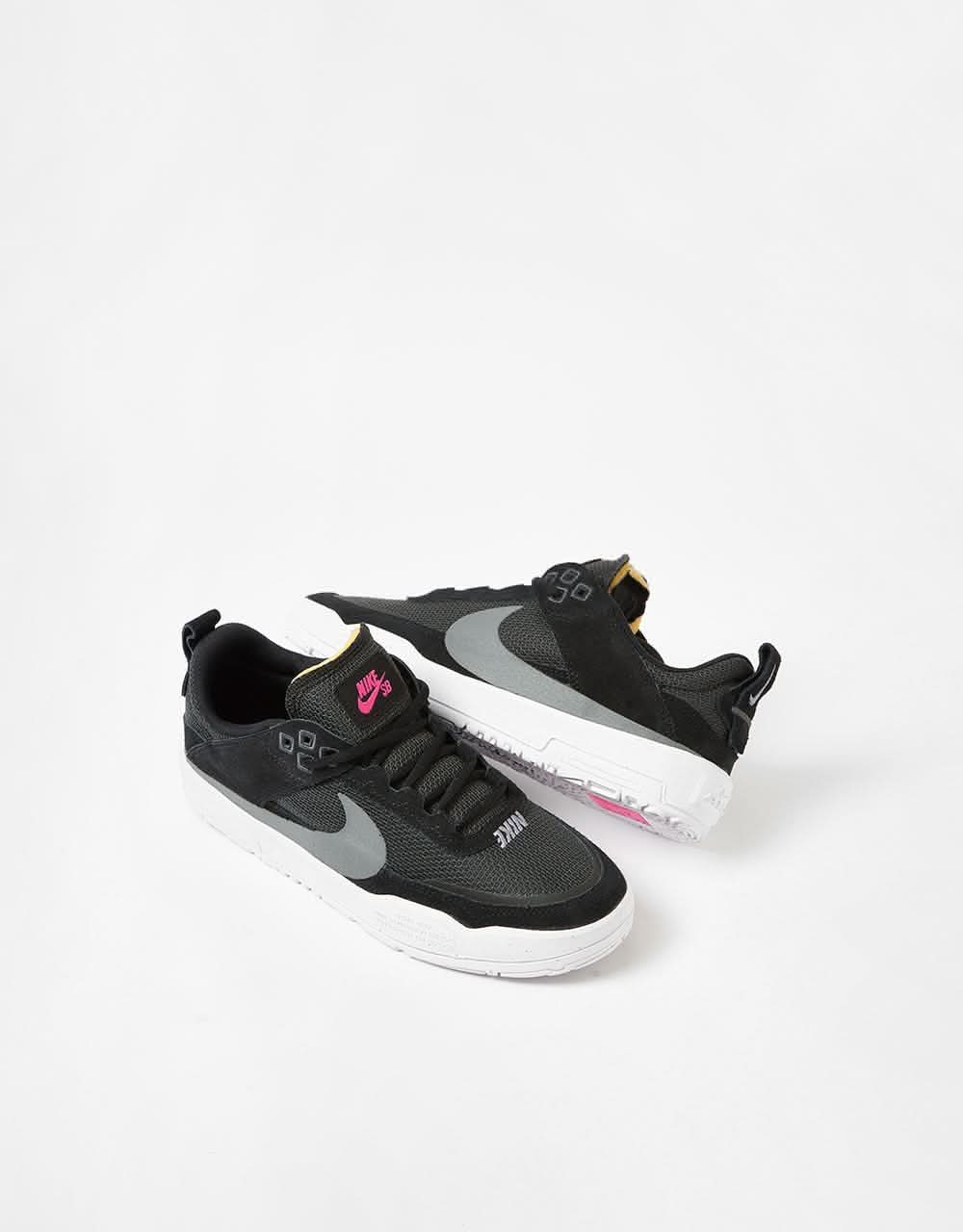 Nike SB Day One GS Kids Skate Shoes - Black/Cool Grey-Anthracite-White - Image 2