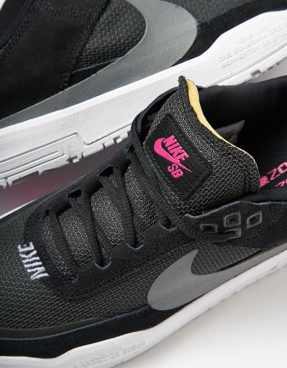 Nike SB Day One GS Kids Skate Shoes - Black/Cool Grey-Anthracite-White - Image 4