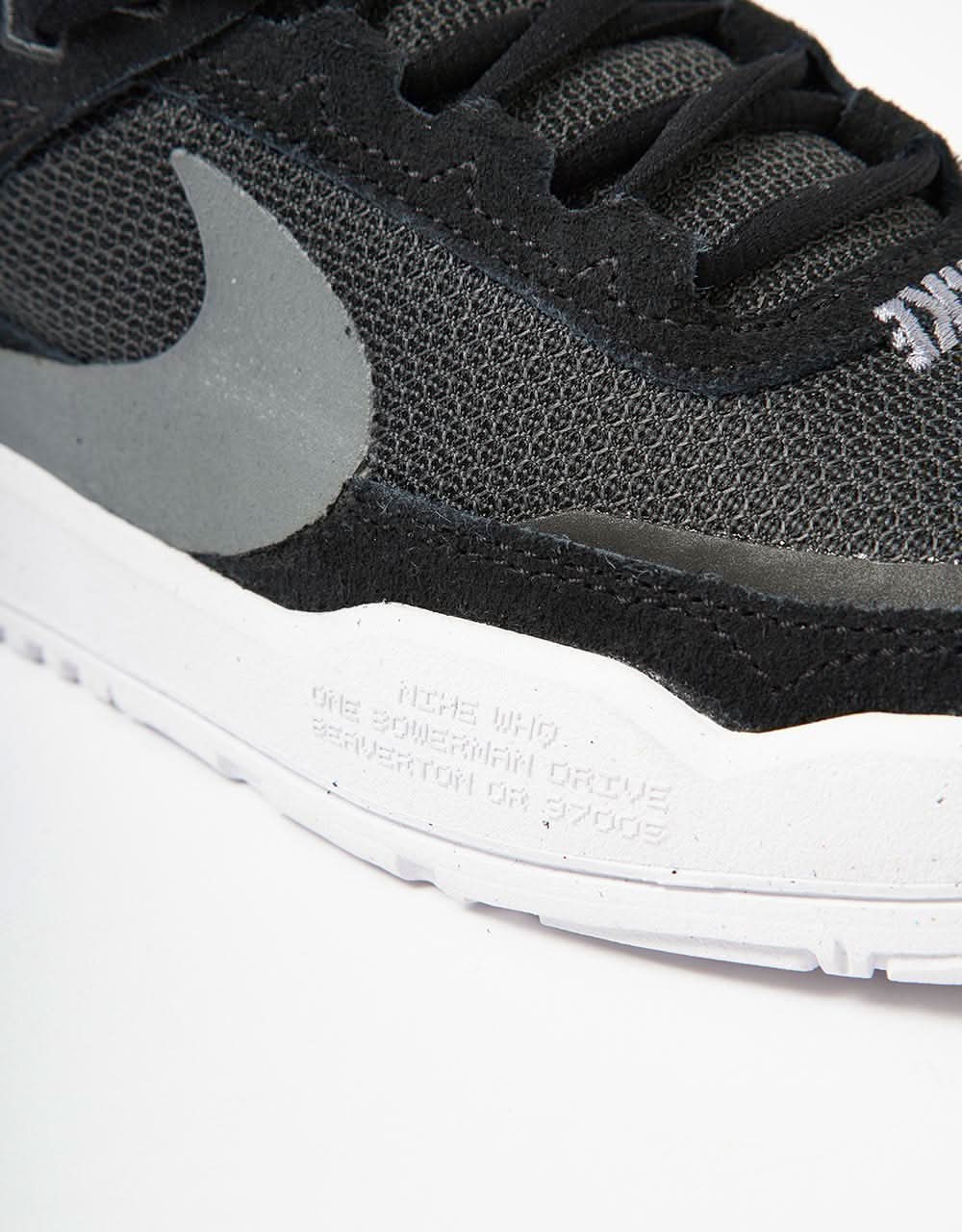 Nike SB Day One GS Kids Skate Shoes - Black/Cool Grey-Anthracite-White - Image 8