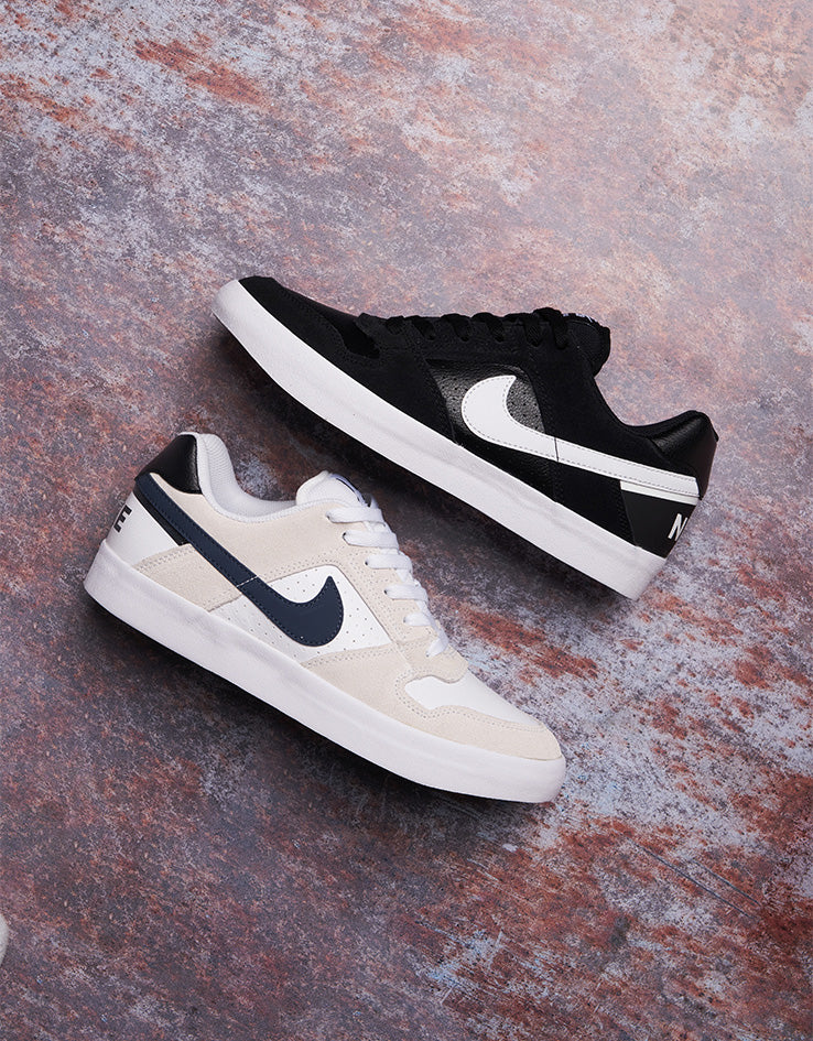 Nike SB Delta Force Vulc Skate Shoes - Black/White-Anthracite - Image 2