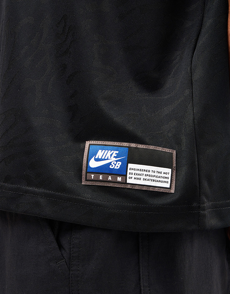 Nike SB Dri-Fit Jacquard Jersey - Black/Black/White - Image 5