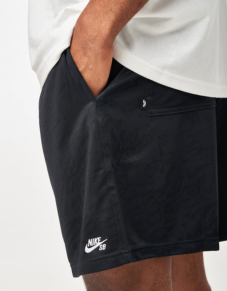 Nike SB Dri-Fit Jacquard Sport Shorts - Black/White - Image 4