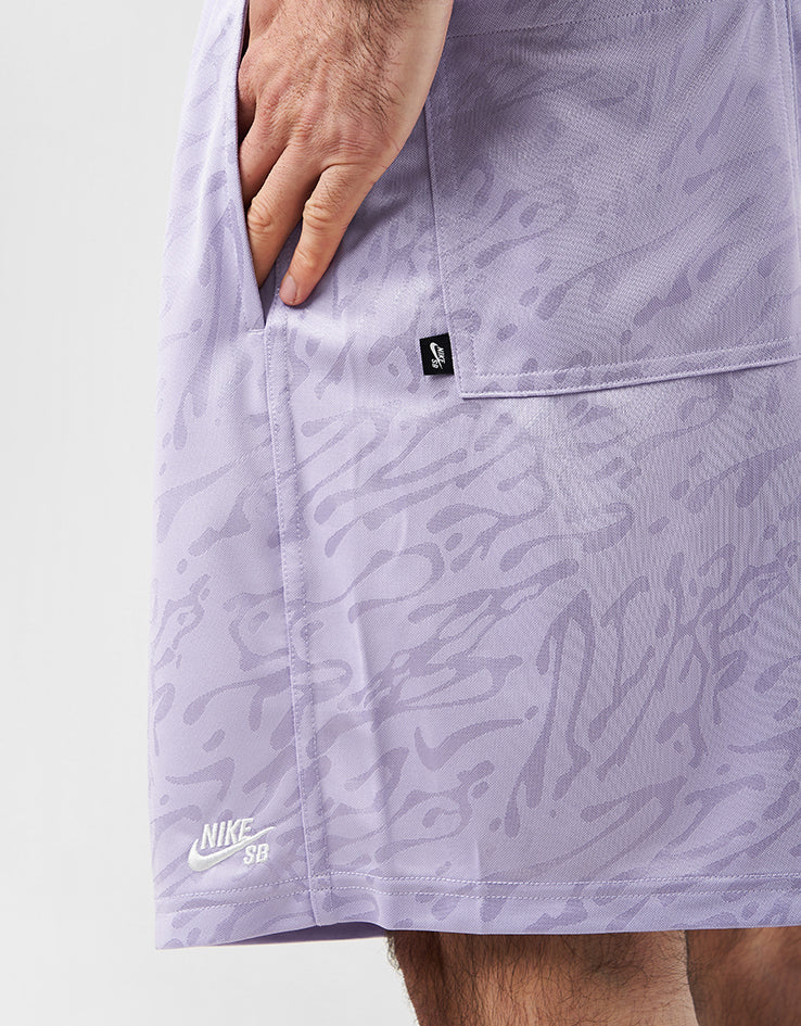 Nike SB Dri-Fit Jacquard Sport Shorts - Hydrangeas/White - Image 6