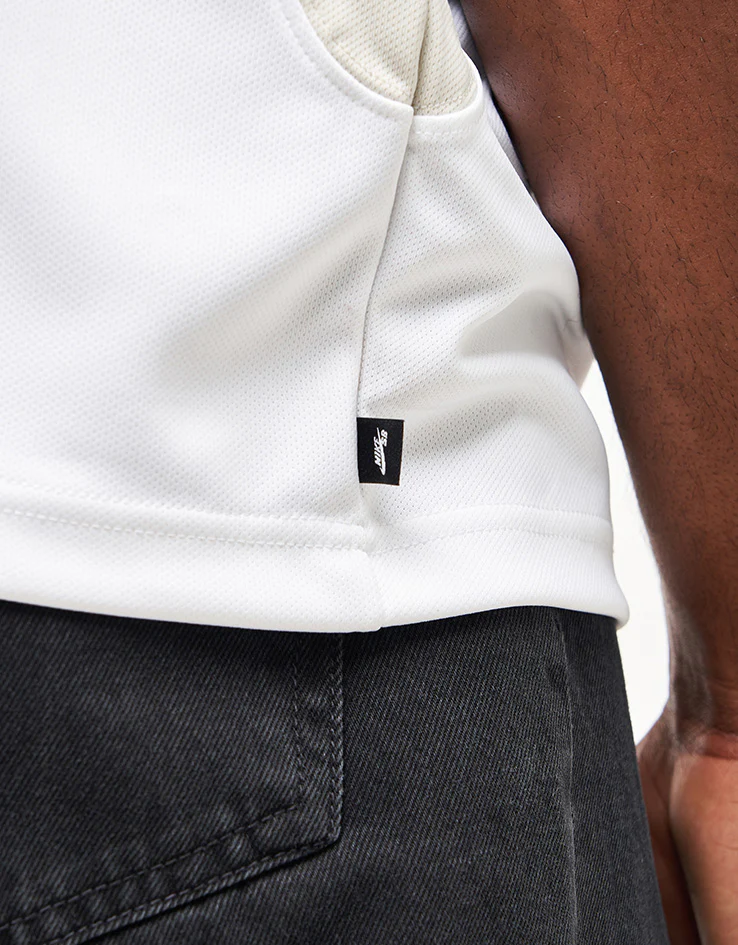 Nike SB Dri-Fit Knitted Jersey - White/Light Bone/Black - Image 6