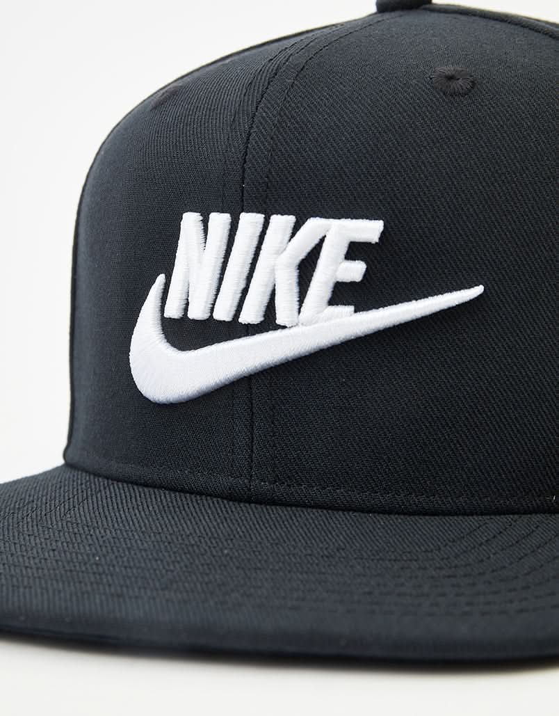Nike Dri-Fit Pro Futura Snapback Cap - Black/Black/Black/White - Image 2