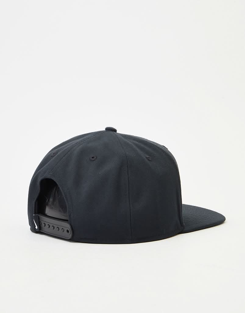Nike Dri-Fit Pro Futura Snapback Cap - Black/Black/Black/White - Image 3