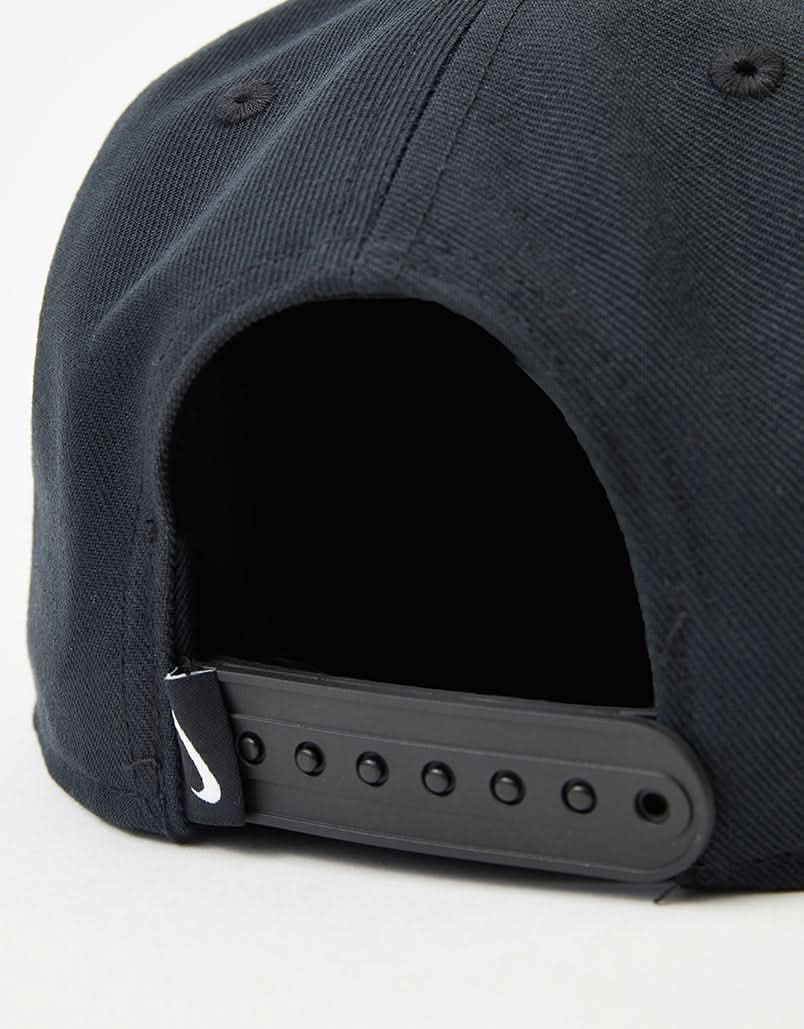 Nike Dri-Fit Pro Futura Snapback Cap - Black/Black/Black/White - Image 4