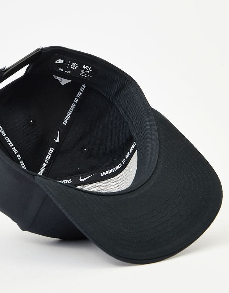 Nike Dri-Fit Pro Futura Snapback Cap - Black/Black/Black/White - Image 5