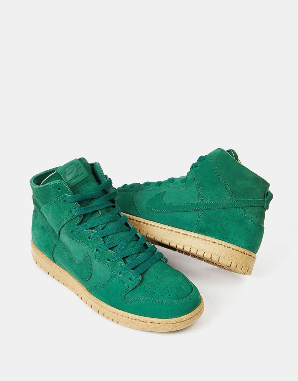 Nike SB Dunk High Pro Decon Skate Shoes - Gorge Green/Gorge Green-Black - Image 3