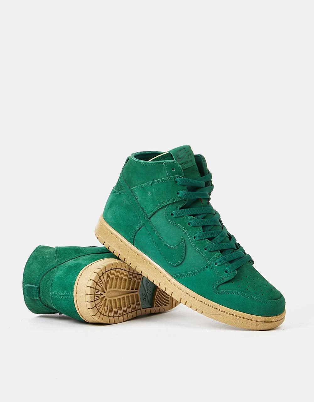 Nike SB Dunk High Pro Decon Skate Shoes - Gorge Green/Gorge Green-Black - Image 6