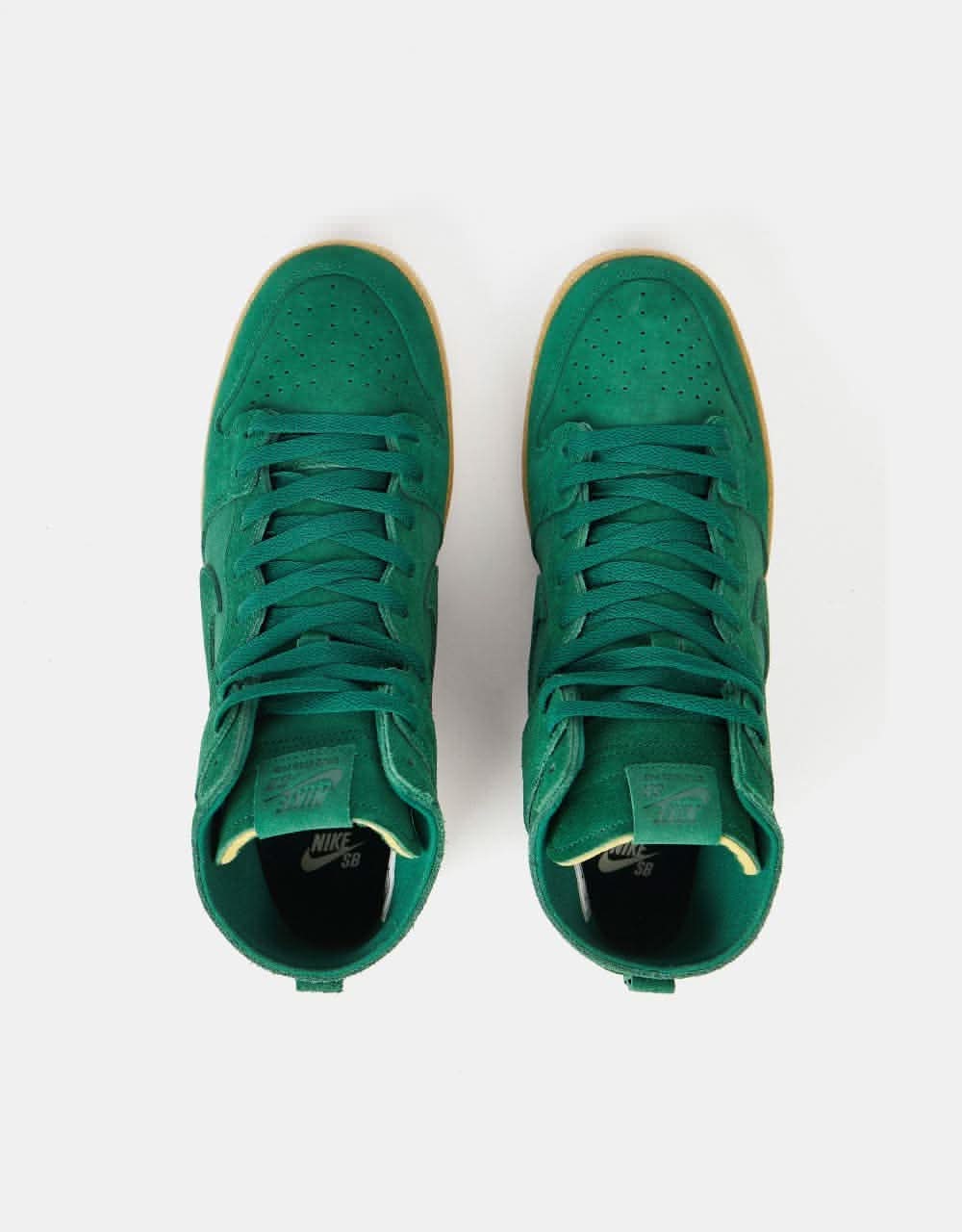 Nike SB Dunk High Pro Decon Skate Shoes - Gorge Green/Gorge Green-Black - Image 7