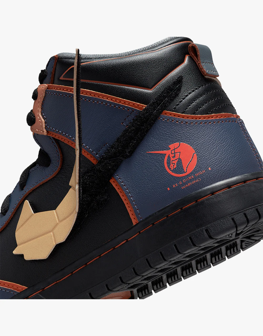 Nike SB Dunk High Pro QS Skate Shoes - Thunder Blue/Metallic Gold - Image 8
