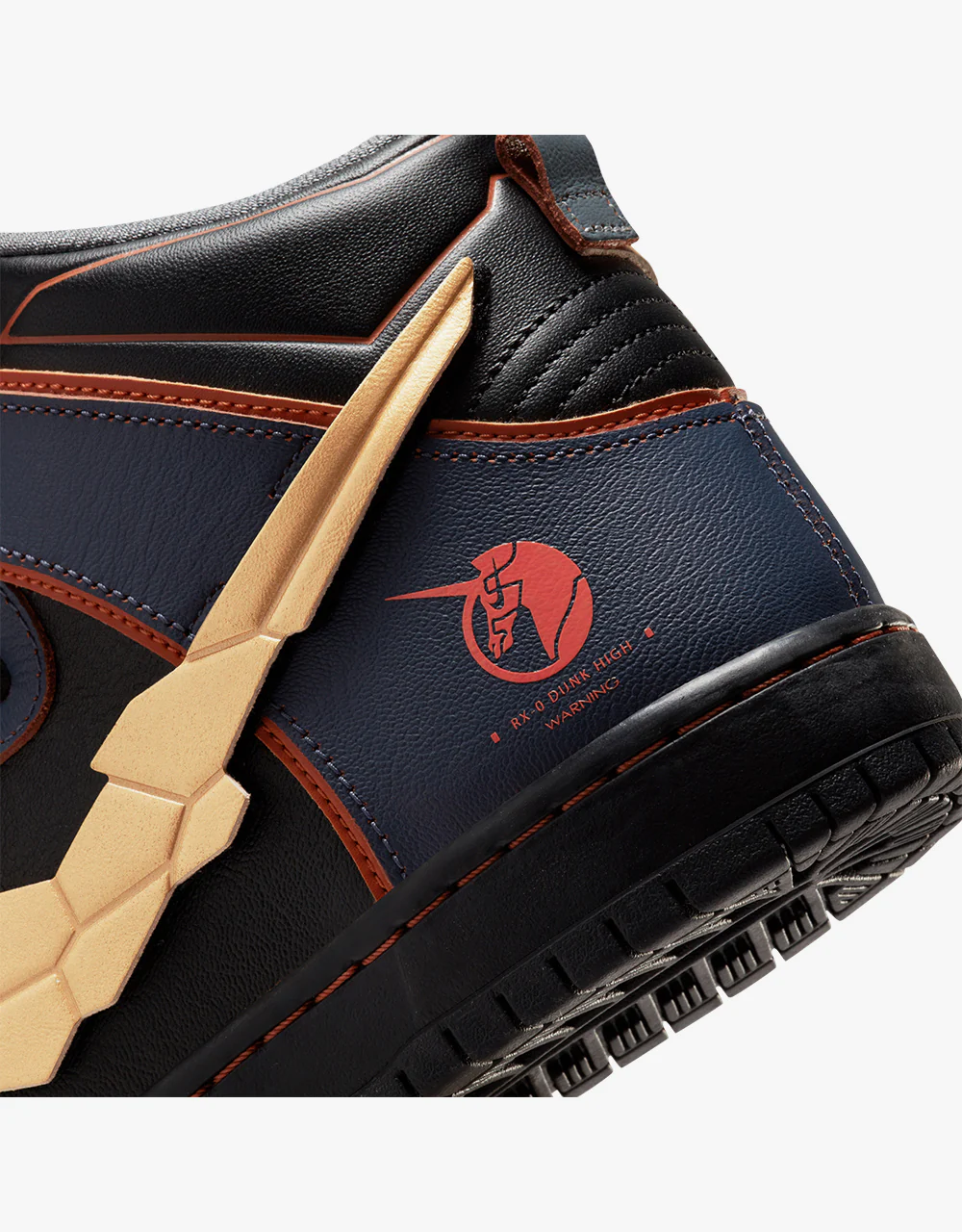 Nike SB Dunk High Pro QS Skate Shoes - Thunder Blue/Metallic Gold - Image 9