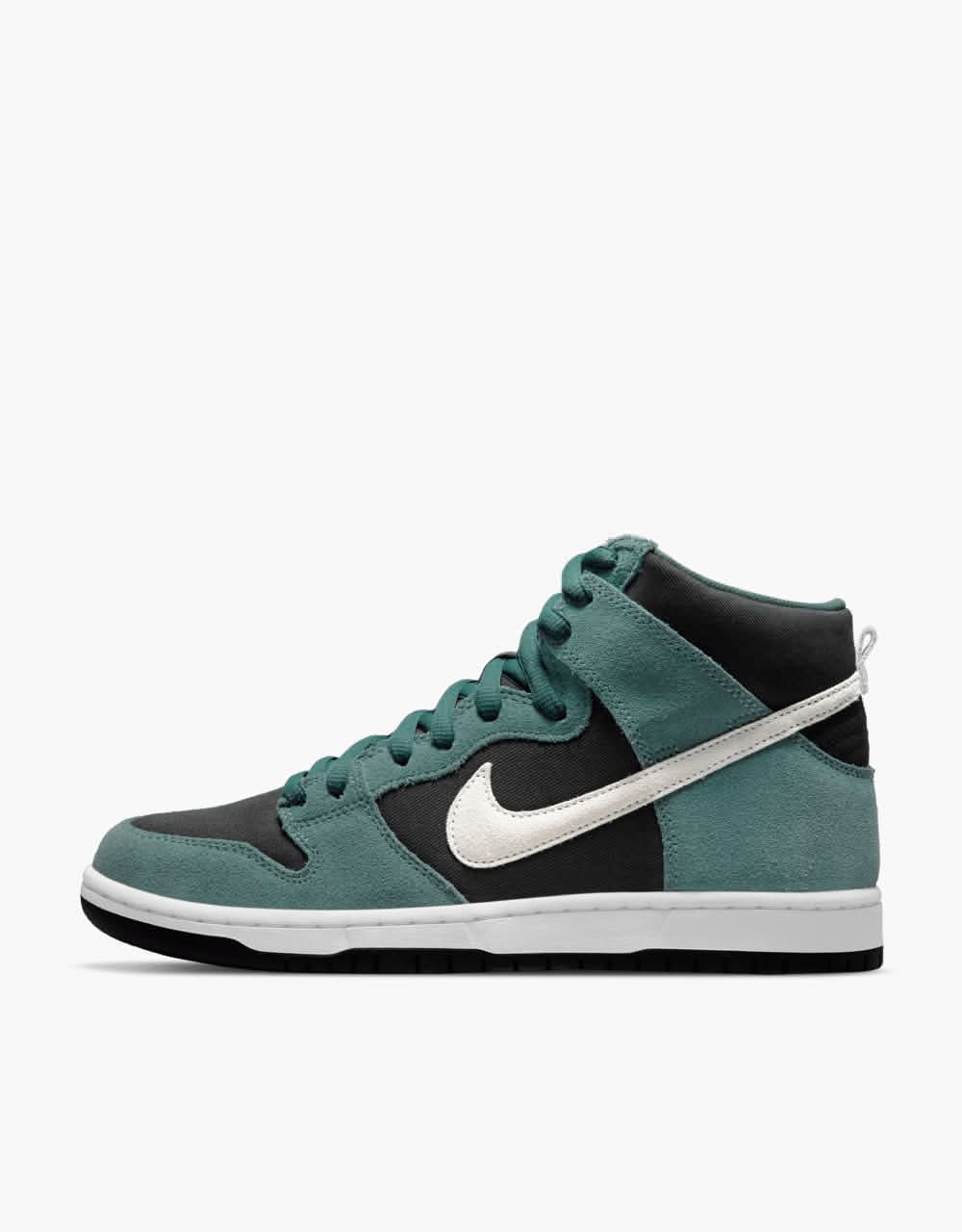 Nike SB Dunk High Pro Skate Shoes - Mineral Slate/Sail-Black-White - Image 2