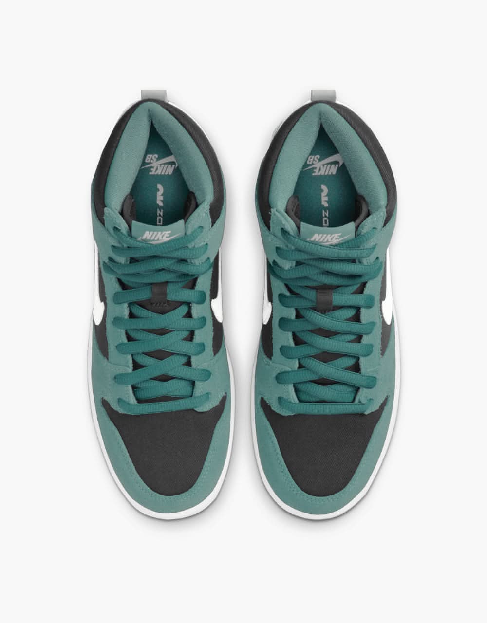 Nike SB Dunk High Pro Skate Shoes - Mineral Slate/Sail-Black-White - Image 4