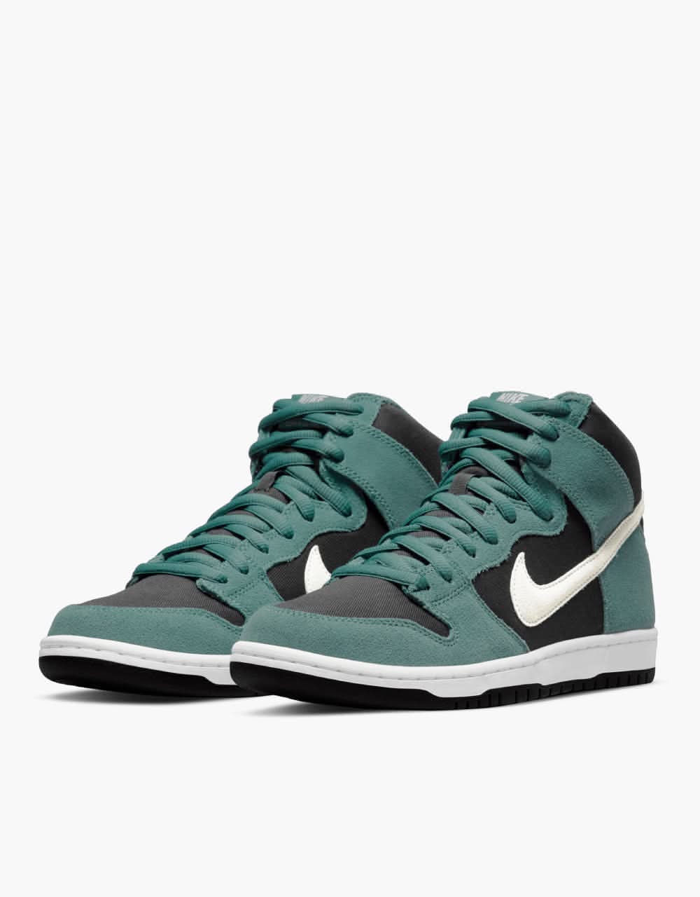 Nike SB Dunk High Pro Skate Shoes - Mineral Slate/Sail-Black-White - Image 5