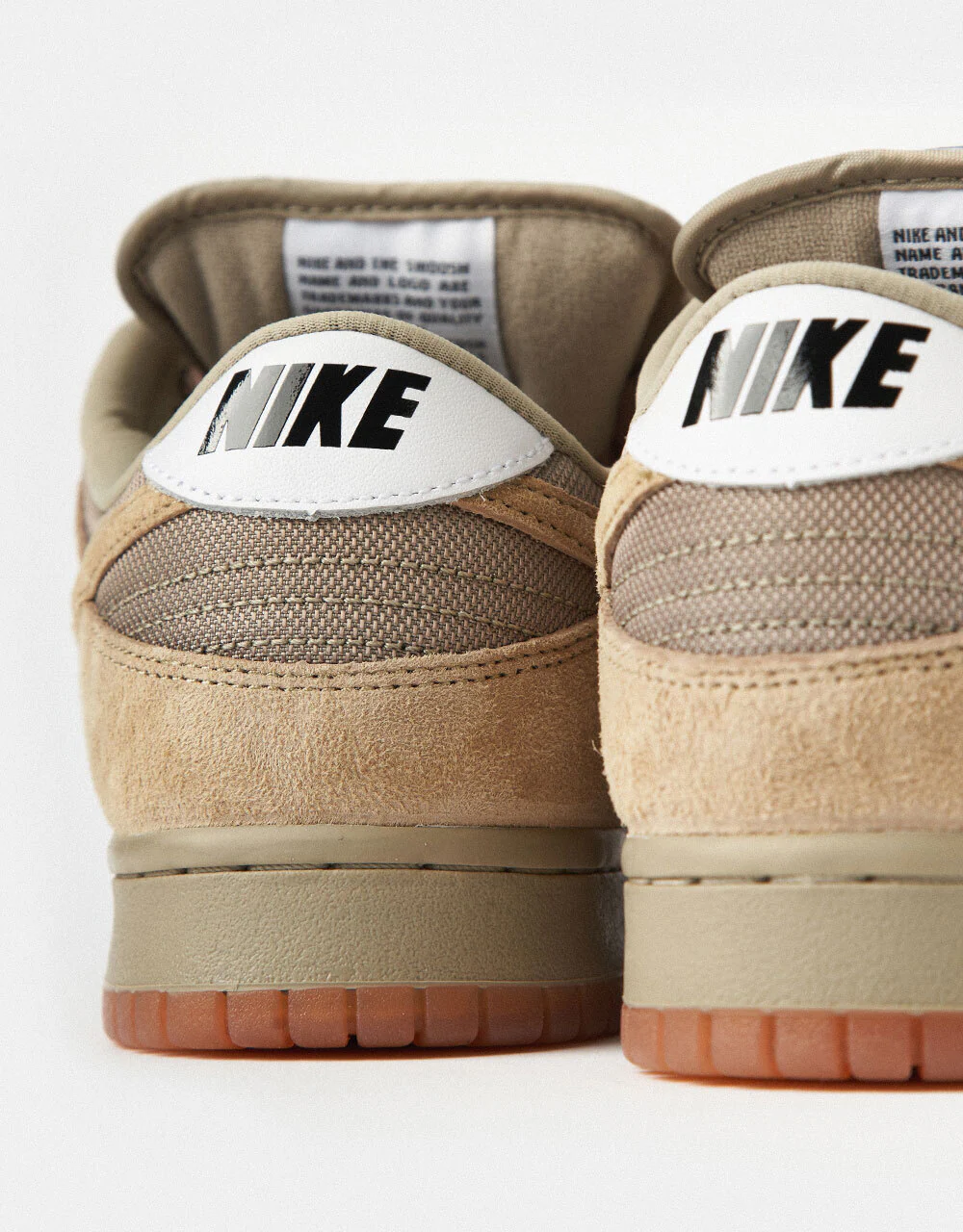 Nike SB Dunk Low Pro B Skate Shoes - Parachute Beige/Parachute Beige - Image 9