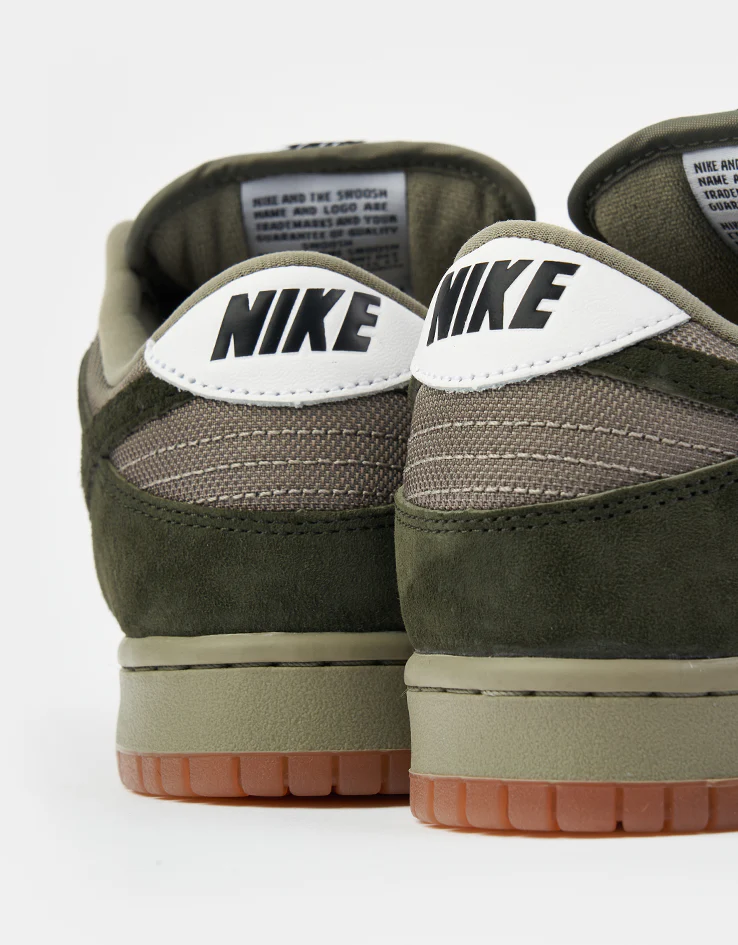 Nike SB Dunk Low Pro B Skate Shoes - Sequoia/Sequoia-Light Army-White - Image 6