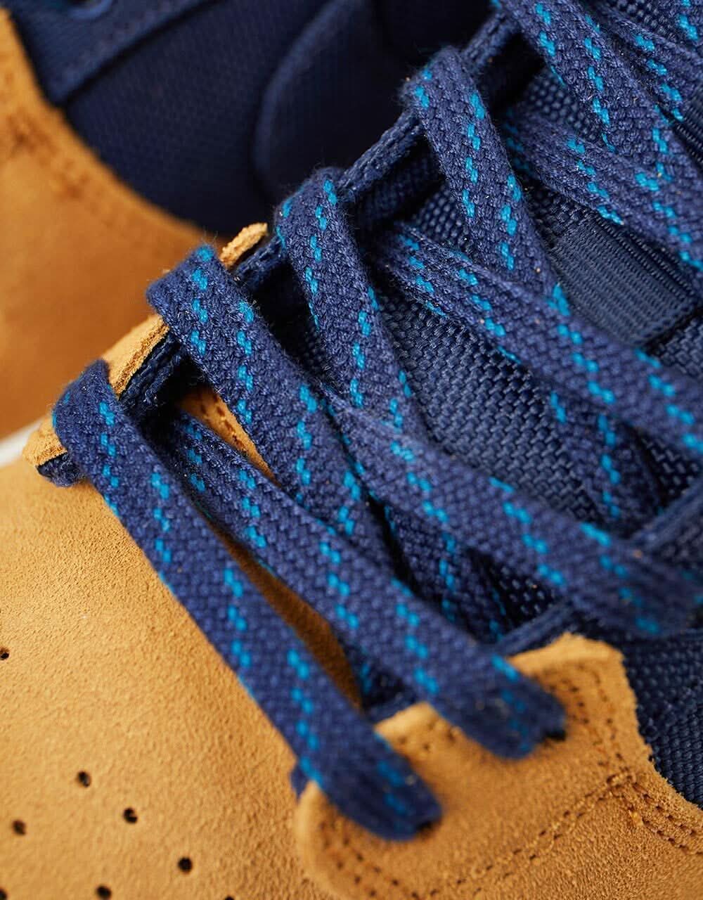 Nike SB Dunk Low Pro Premium Skate Shoes - Midnight Navy/Midnight Navy-Desert - Image 7