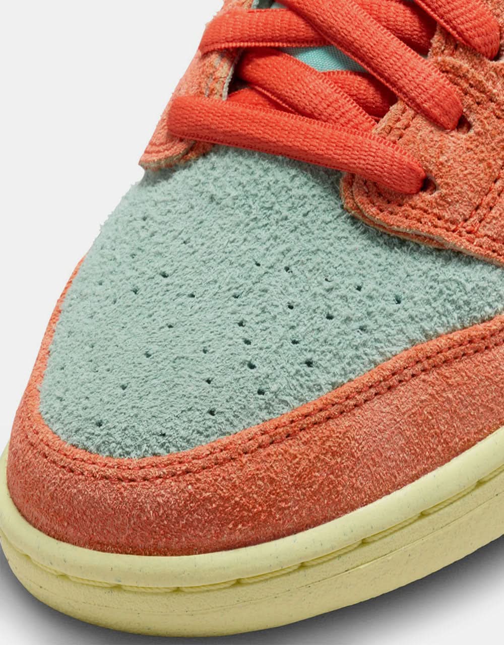 Nike SB Dunk Low Pro Premium Skate Shoes - Orange/Noise Aqua-Emerald Rise-Orange-Lemon Chiffon - Image 9