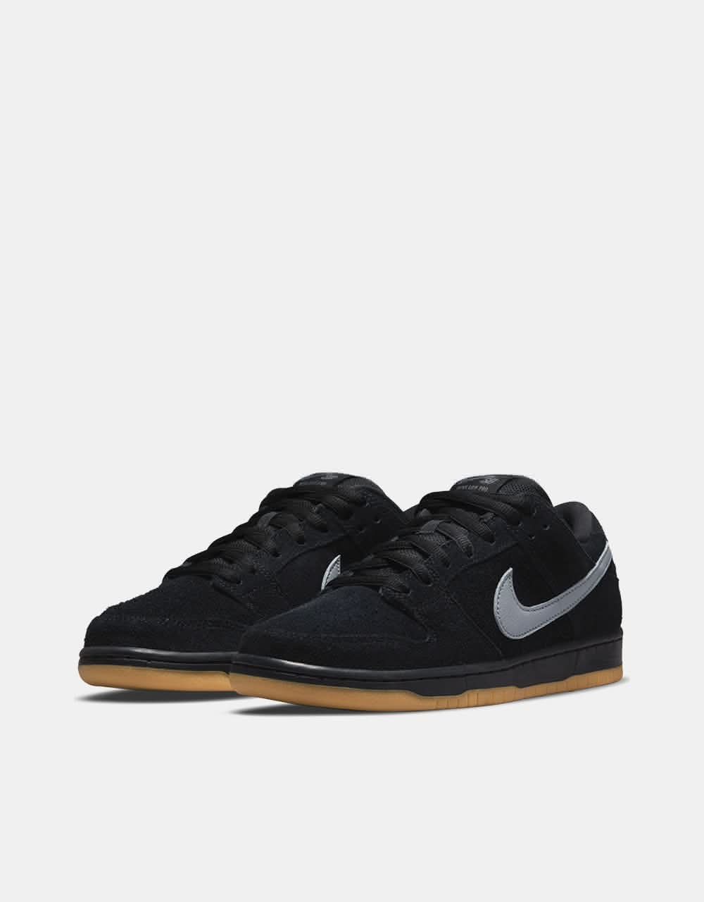 Nike SB Dunk Low Pro Skate Shoes - Black/Cool Grey-Black-Black - Image 3