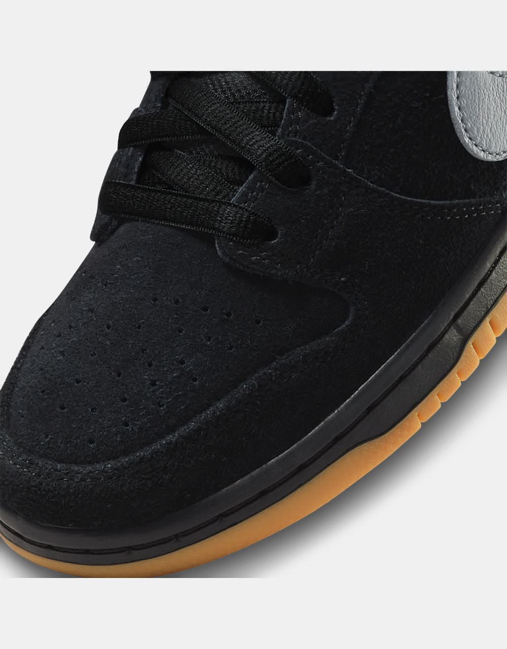 Nike SB Dunk Low Pro Skate Shoes - Black/Cool Grey-Black-Black - Image 7