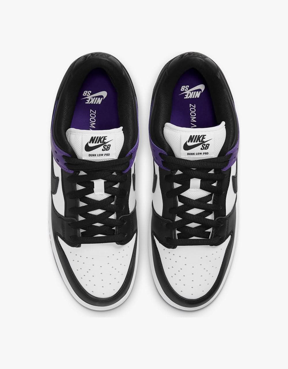 Nike SB Dunk Low Pro Skate Shoes - Court Purple/Black-White-Court Purple - Image 4