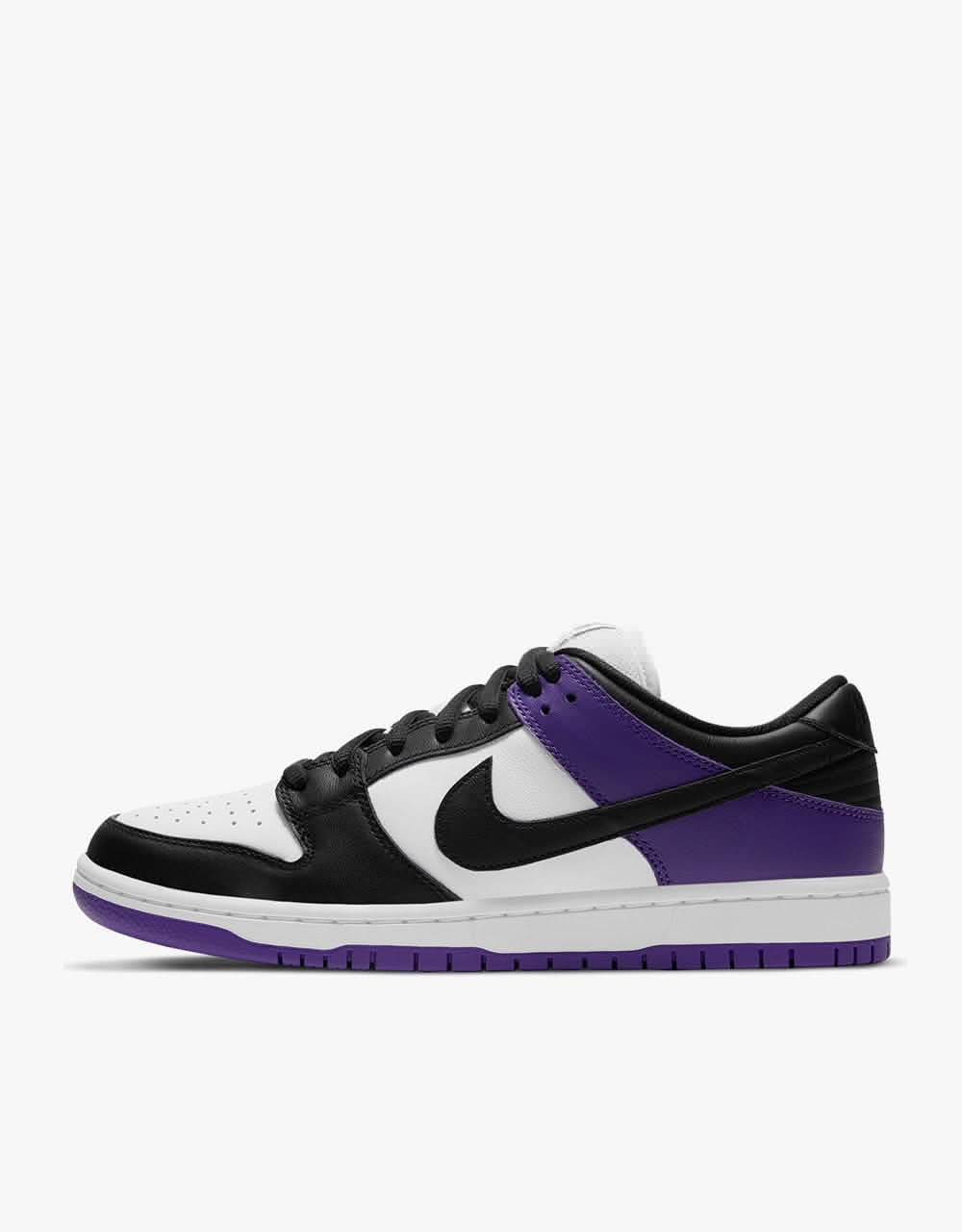 Nike SB Dunk Low Pro Skate Shoes - Court Purple/Black-White-Court Purple - Image 5