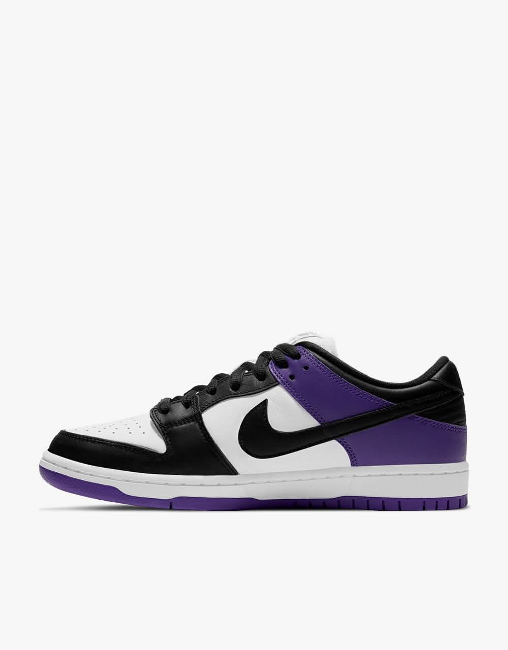 Nike SB Dunk Low Pro Skate Shoes - Court Purple/Black-White-Court Purple - Image 6