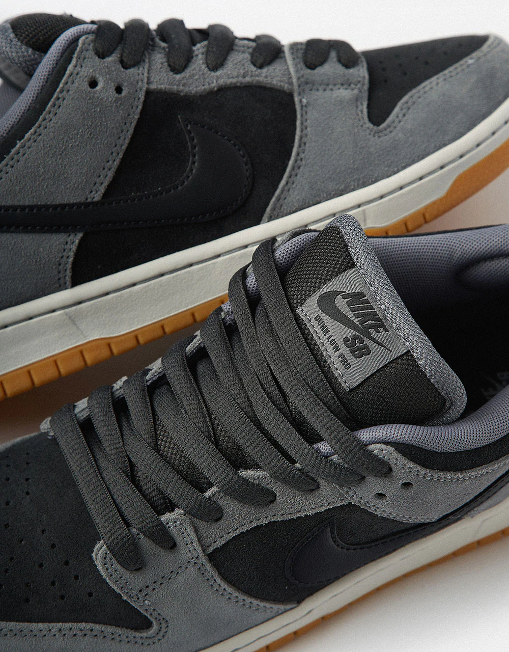 Nike SB Dunk Low Pro Skate Shoes - Dk Smoke Grey/Black-Smoke Grey - Image 8