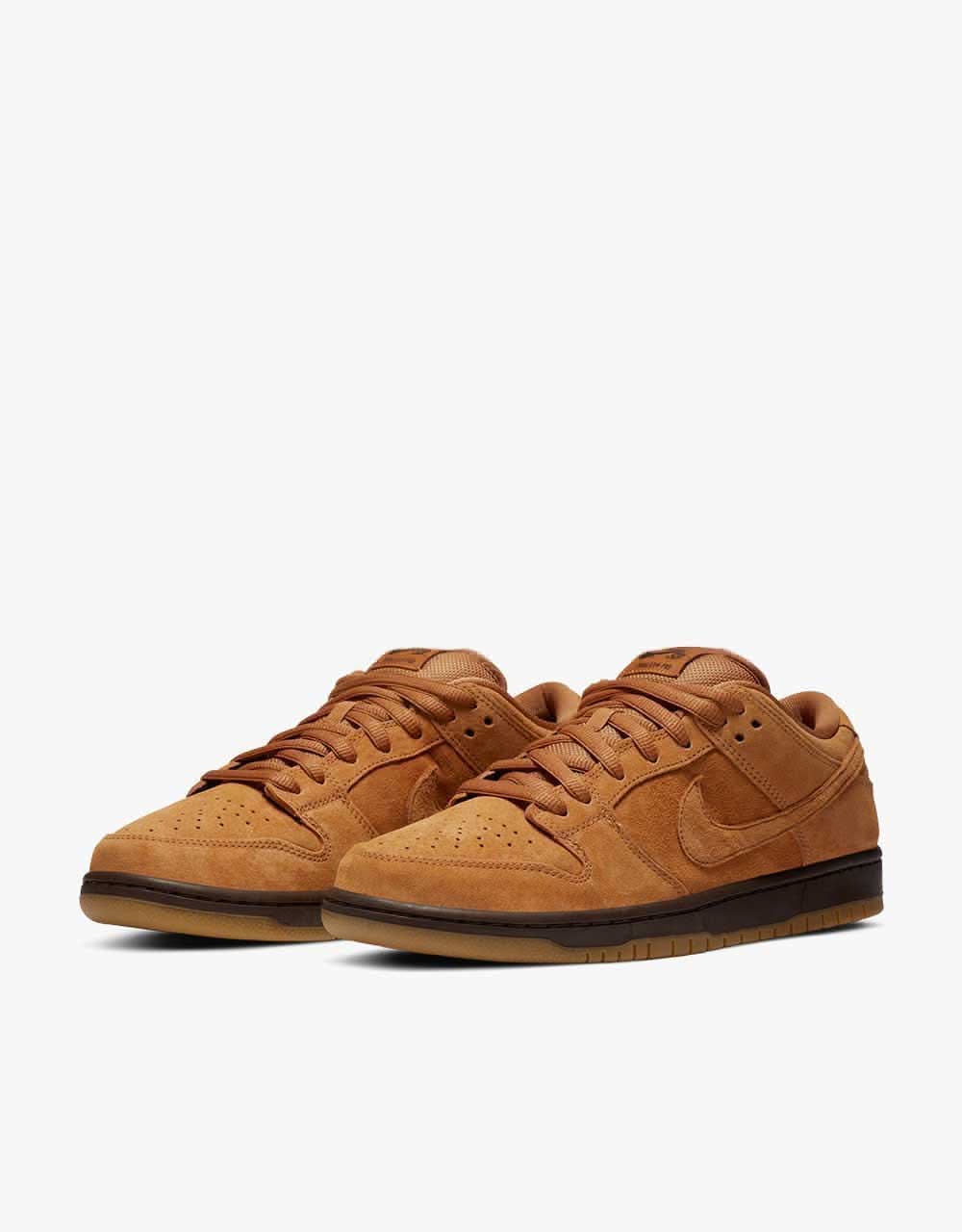 Nike SB Dunk Low Pro Skate Shoes - Flax/Flax-Flax-Baroque Brown - Image 2