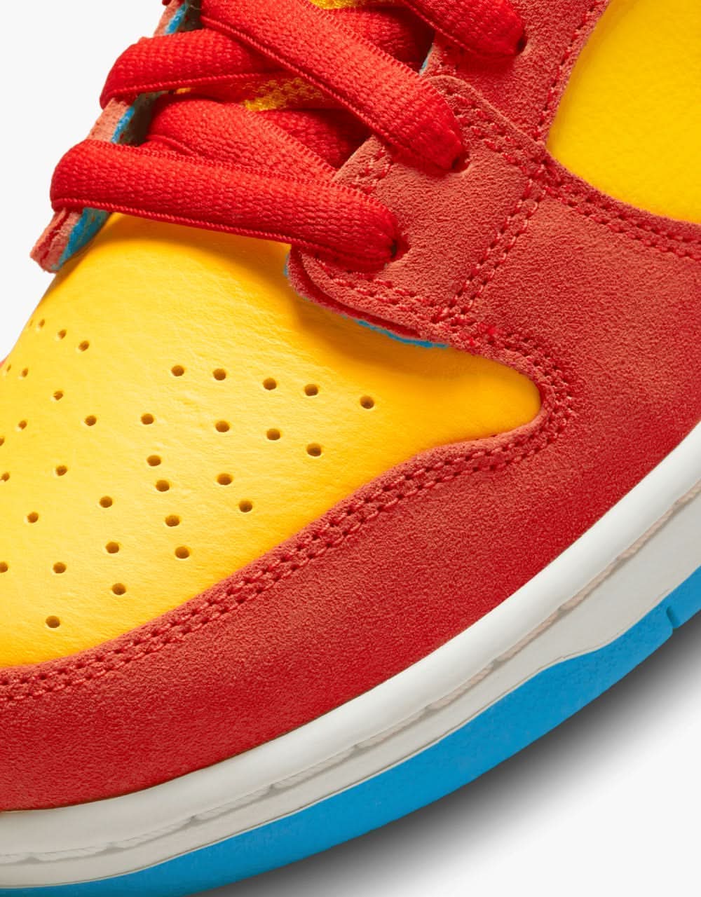 Nike SB 'Bart' Dunk Low Pro Skate Shoes - Habanero Red/White-Blue Hero - Image 7