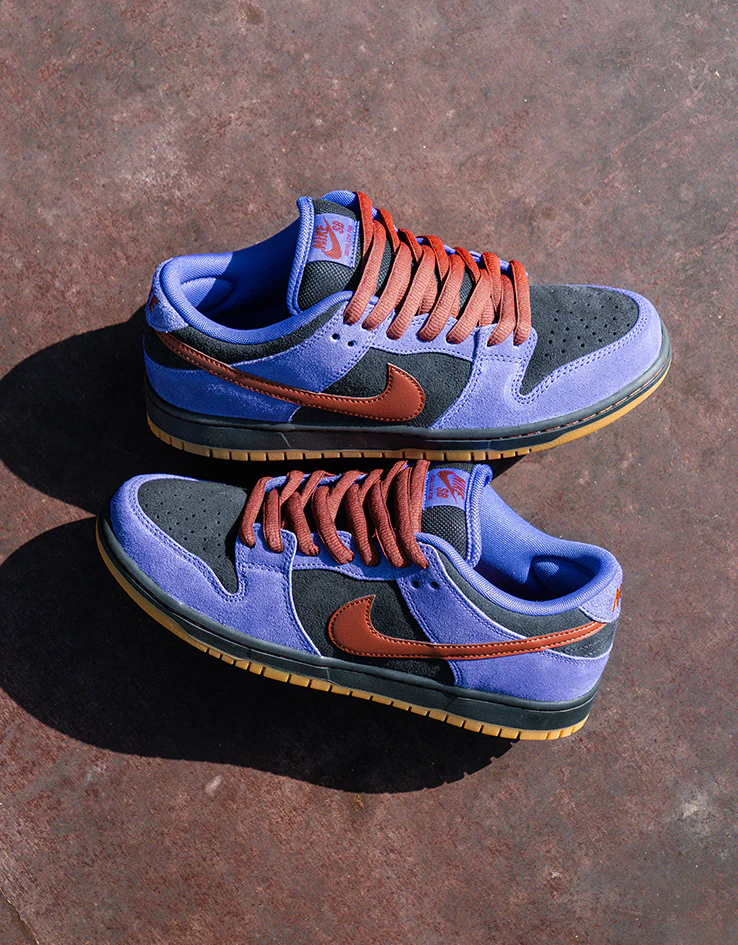 Nike SB Dunk Low Pro Skate Shoes - Persian Violet/Cinnamon-Off Noir - Image 2