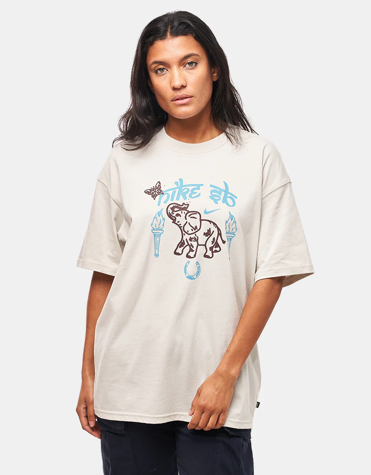 Nike SB Elephant T-Shirt - Light Bone - Image 5