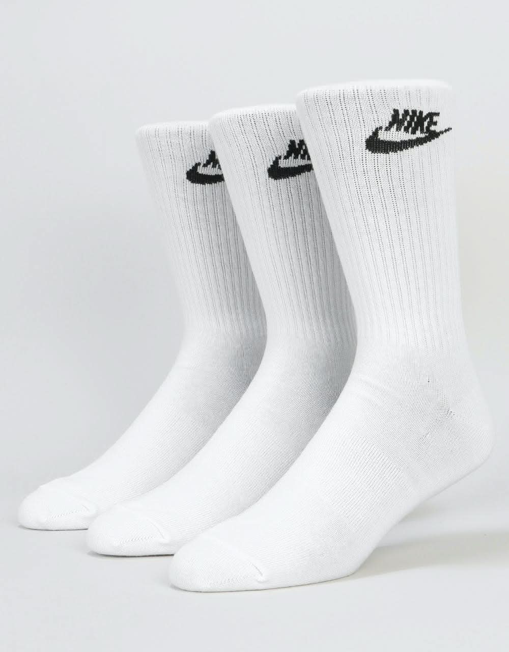 Nike Everyday Essential Crew Socks 3 Pack - White/Black