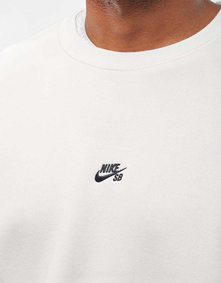 Nike SB Essential Logo Crew - Sail/Black - Image 3