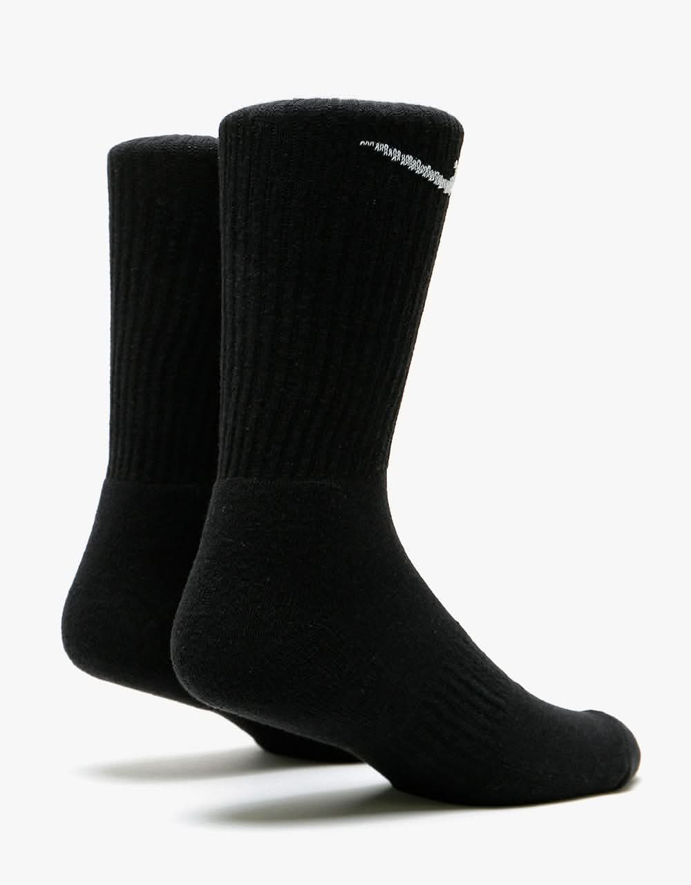 Nike SB Everyday Cushioned Socks 3 Pack - Black/White - Image 5