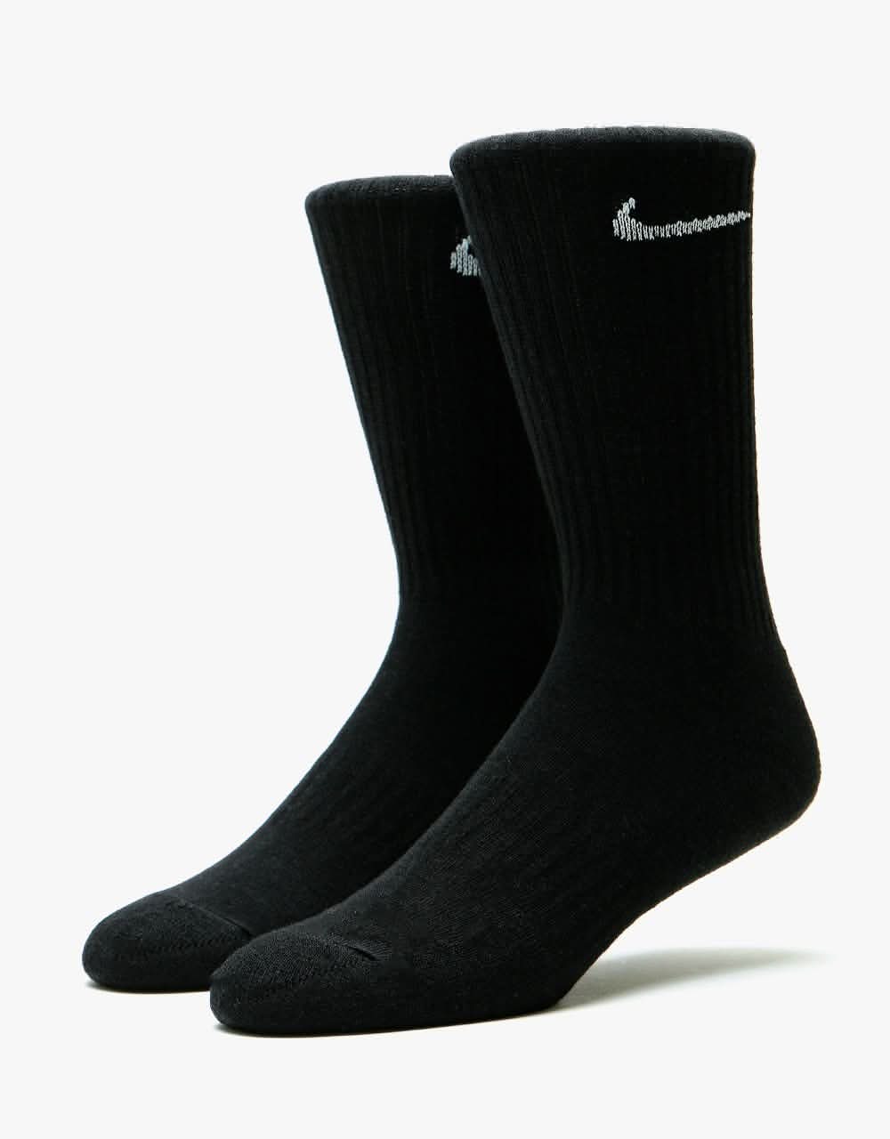 Nike SB Everyday Cushioned Socks 3 Pack - Black/White/Heather Grey - Image 3