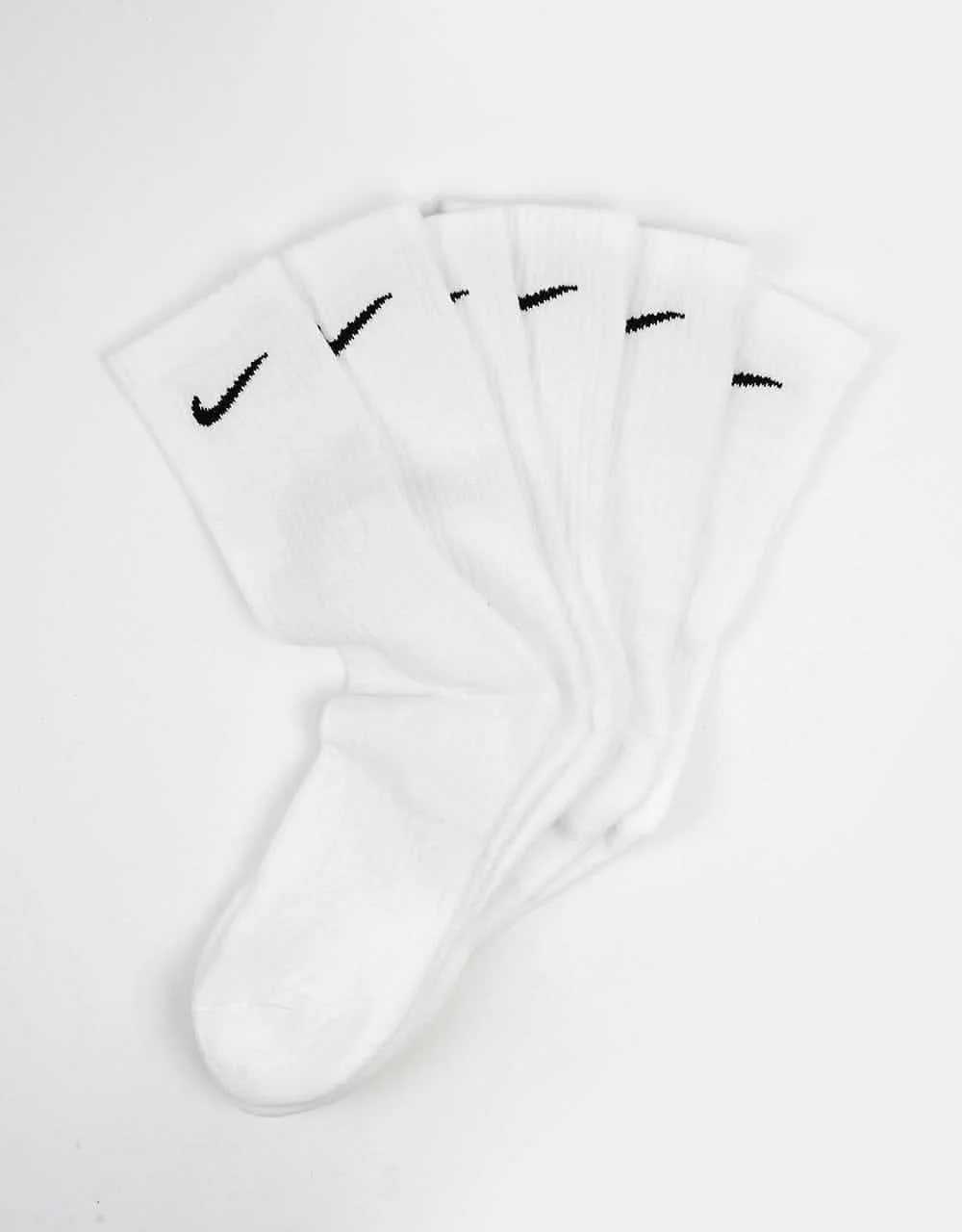 Nike SB Everyday Cushioned Socks 3 Pack - White/Black - Image 2