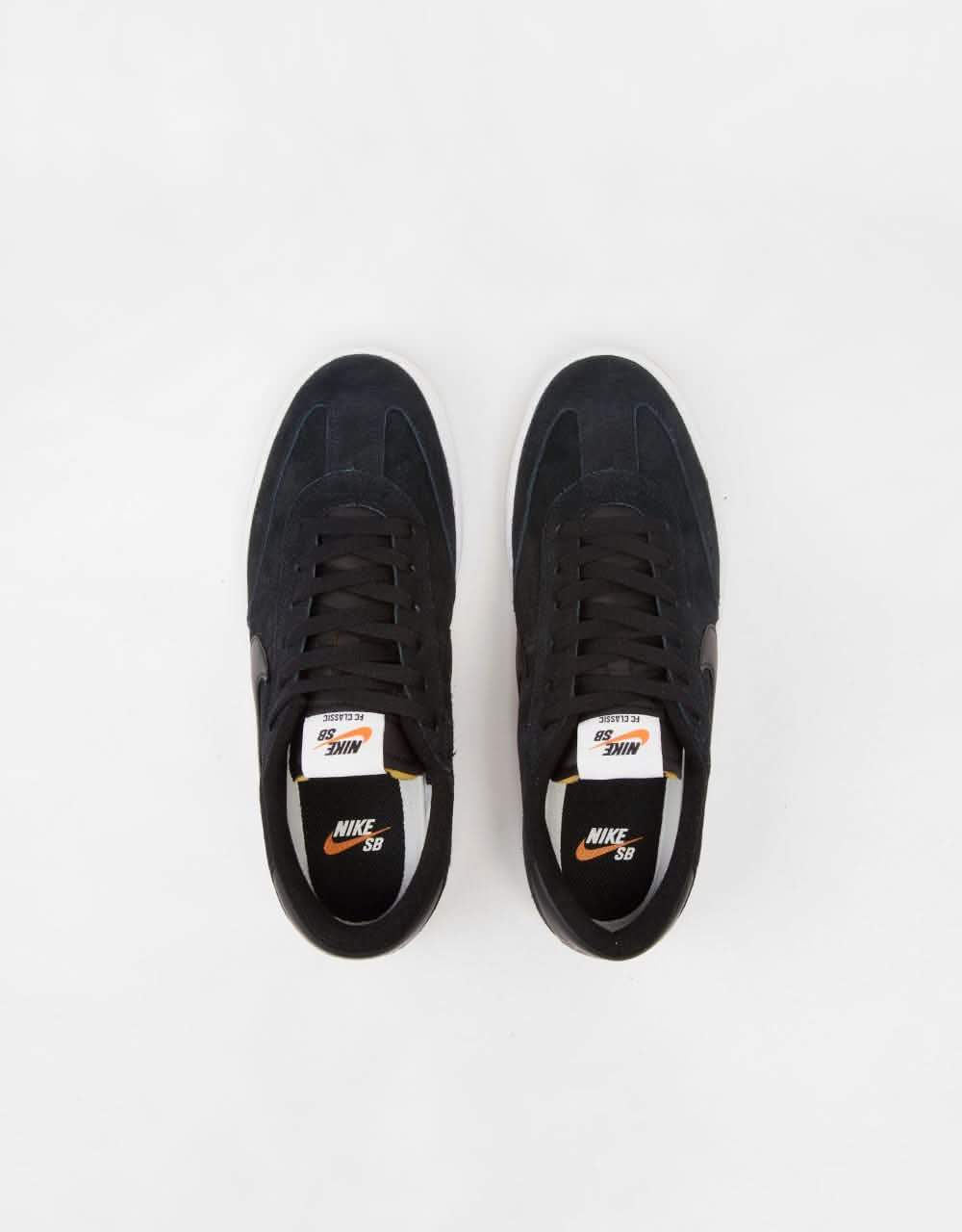 Nike SB FC Classic Low Skate Shoes - Black/Black-White-Vivid Orange - Image 5