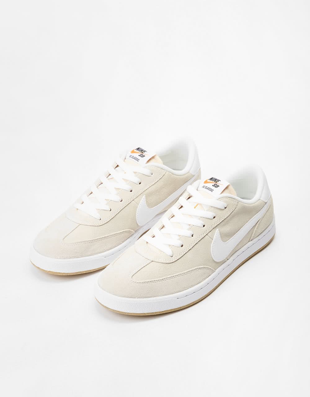 Nike SB FC Classic Low Skate Shoes - Summit White/Summit White-White - Image 3
