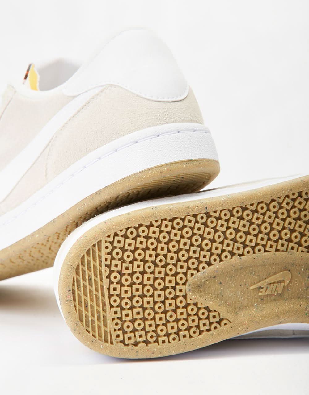 Nike SB FC Classic Low Skate Shoes - Summit White/Summit White-White - Image 5