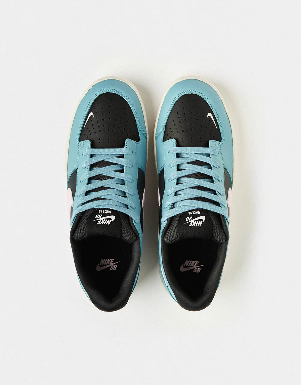 Nike SB Force 58 Premium Skate Shoes - Denim Turq/Pink Foam -Dk Smoke Grey - Image 3