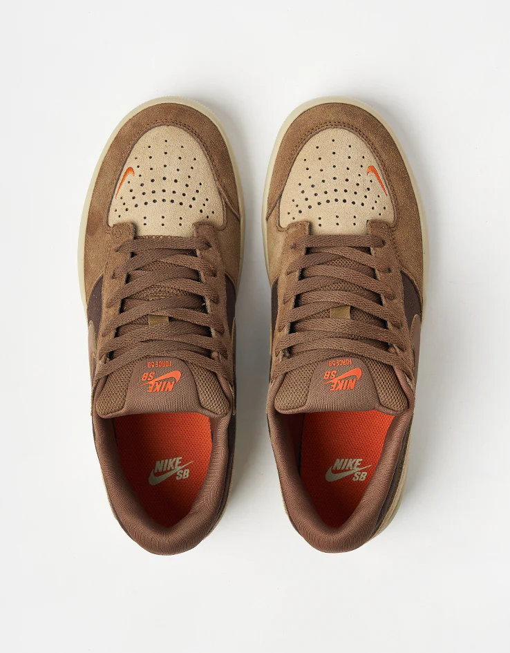 Nike SB Force 58 Skate Shoes - Baroque Brown/Mosswood Brown - Image 2